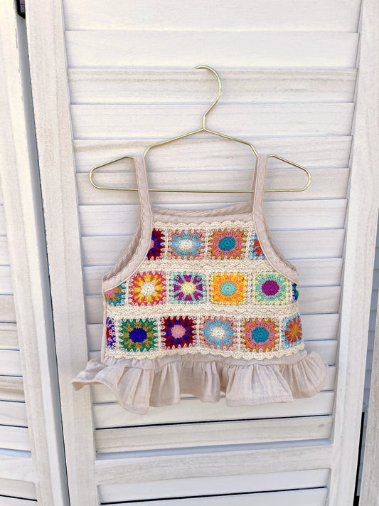 Baby Girl Crochet Cotton Top
