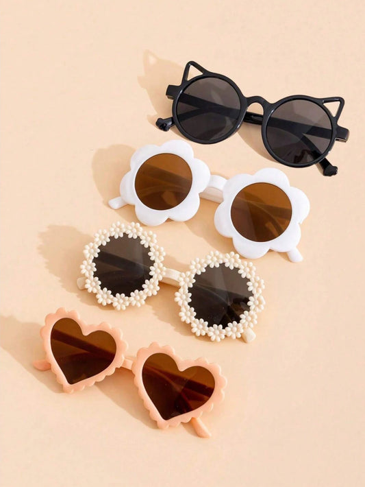Kids Set of 4 Fashion Sunglasses