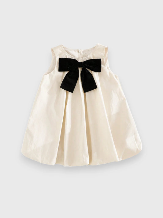 Baby Girl Cotton Bubble Bow Dress