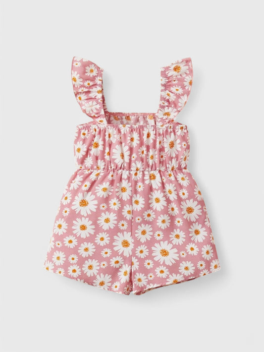 Baby Girl Daisy Print Romper