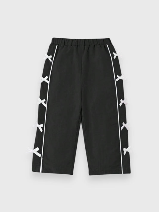 Baby Girl Wide Sport Bow Pant