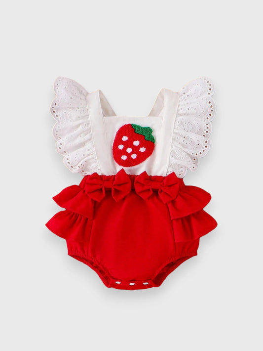 Baby Girl Strawberry Bodysuit
