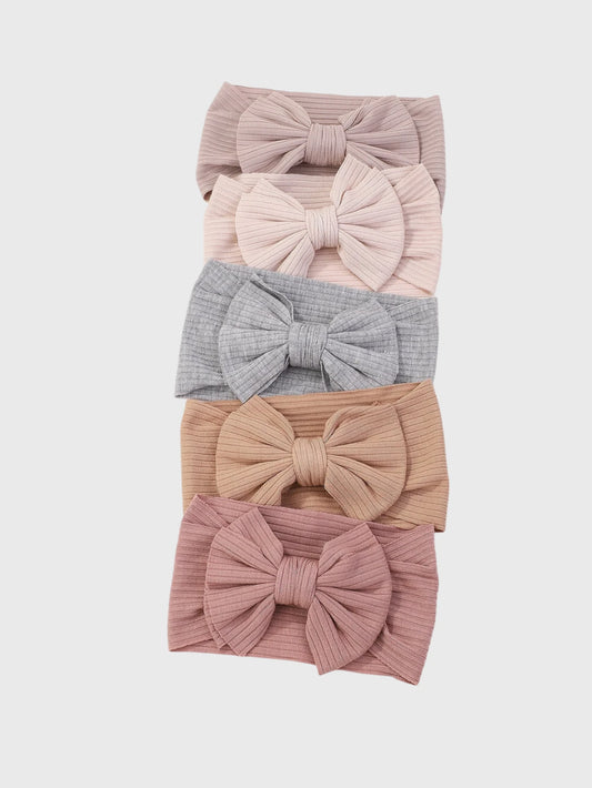 5 Pc Baby Girl Wide Headband