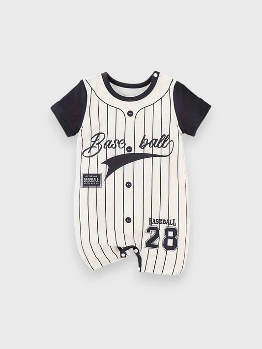Baby Boy Baseball Romper