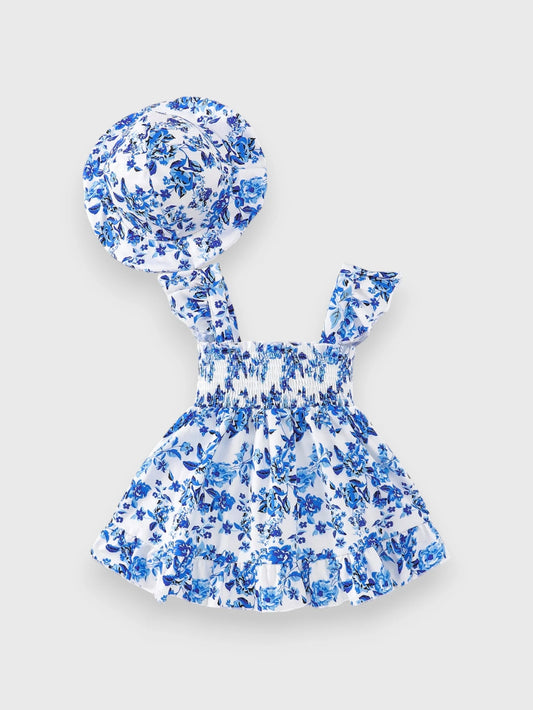 2 Pc Baby Girl Amalfi Floral Dress with Hat