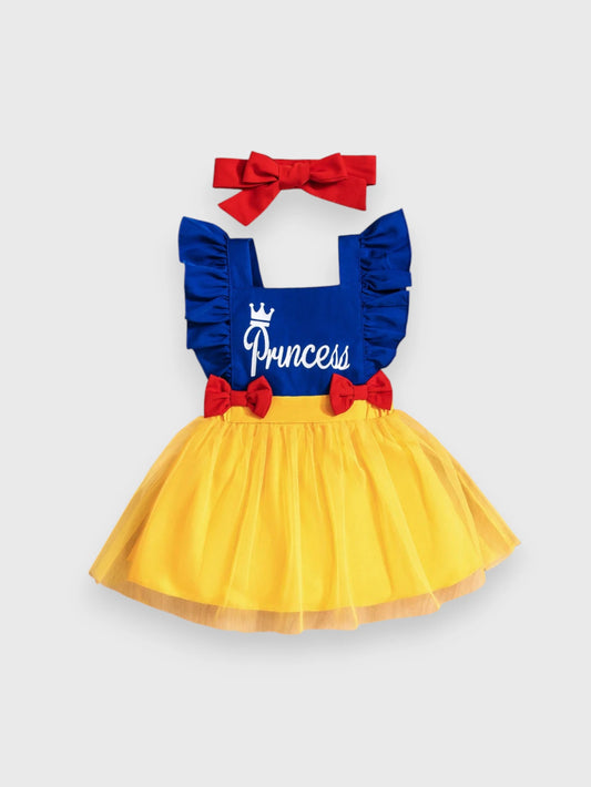 2 Pc Baby Girl Princess Colorblock Dress