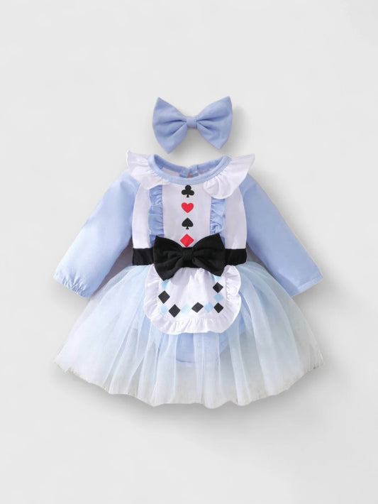 2 Pcs Baby Girl Alice Costume