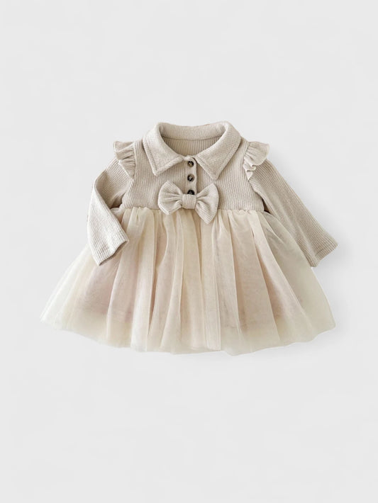 Baby Girl Long Sleeve Tulle Dress