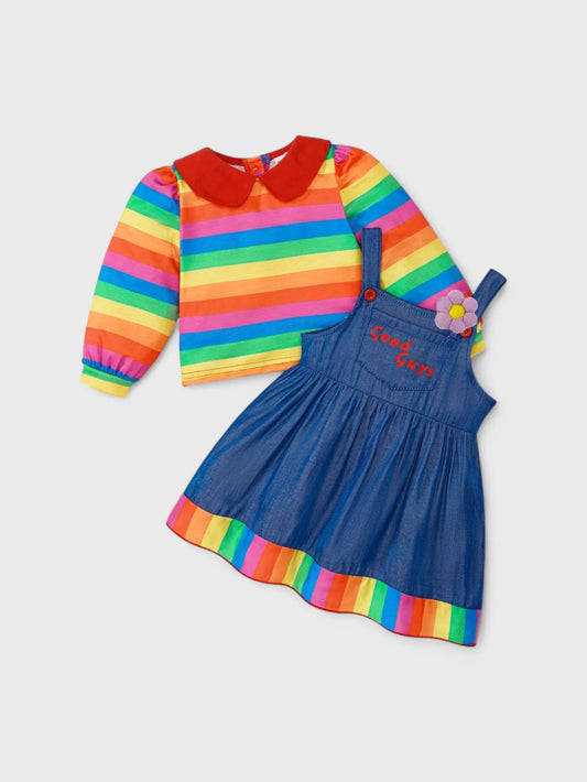 2 Pc Chucky Good Guys Doll Dress Costume