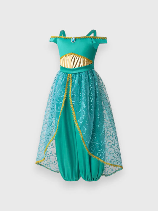Girls Green Princess Costume