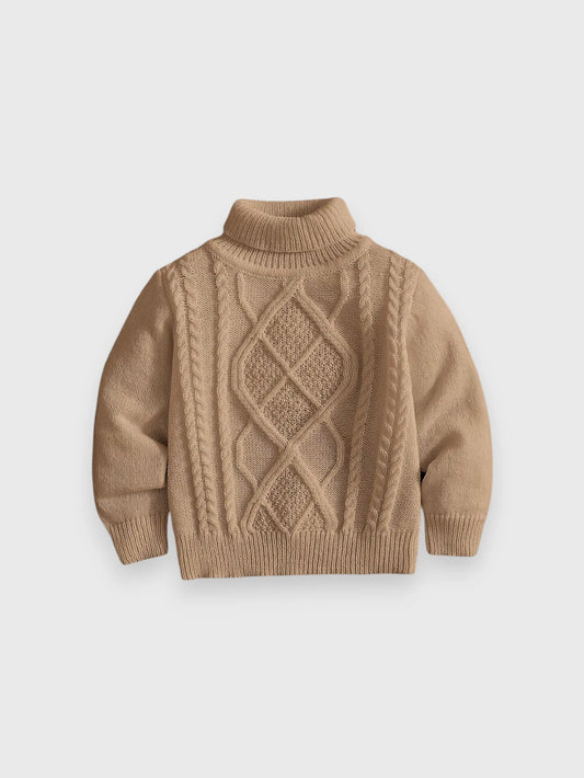 Baby Cable Knit Turtle Sweater