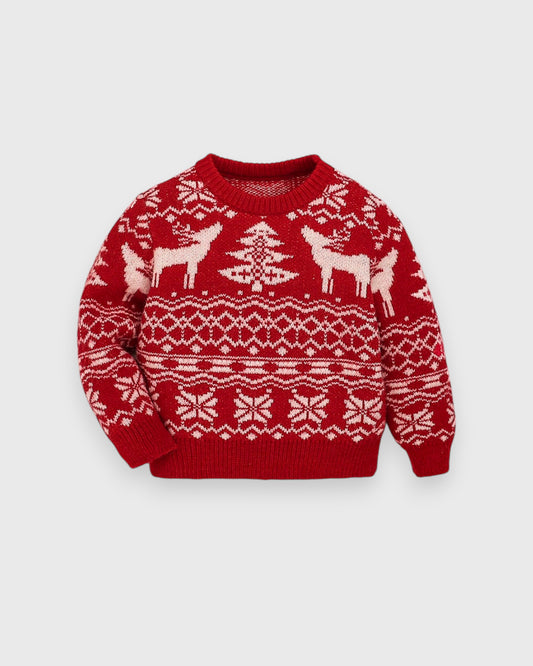 Baby Knitted Holiday Fair Isle Sweater