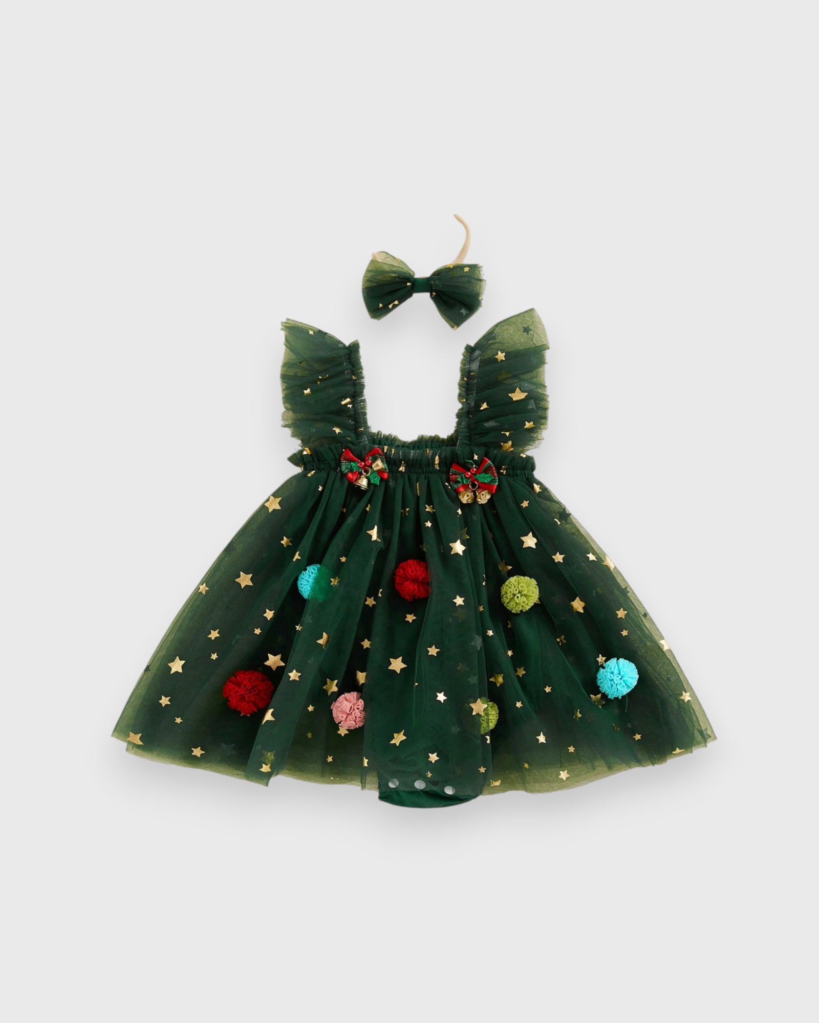 Baby Girl Christmas Tree Tutu Dress 12-18 Months / Green Baby Girl Christmas Tree Tutu Dress 12-18 Months / Green
