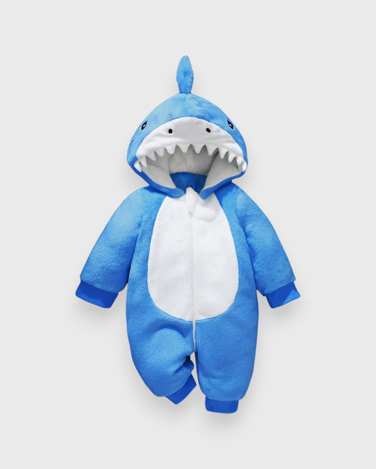 Baby Shark Fleece Jumpsuit Costume