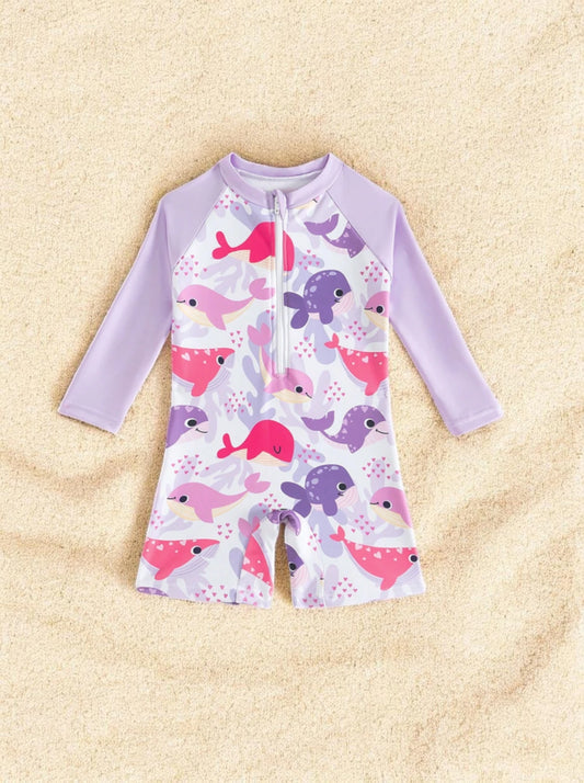 Baby Girl Whale Tankini Swimsuit