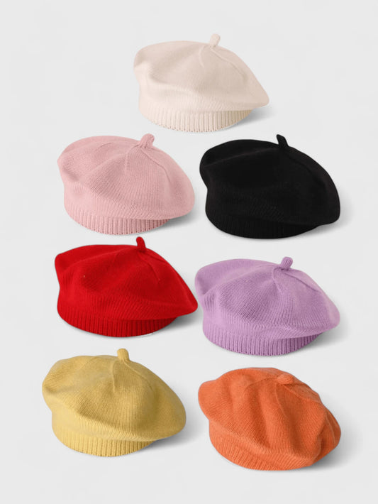 Baby Knitted French Beret Hat