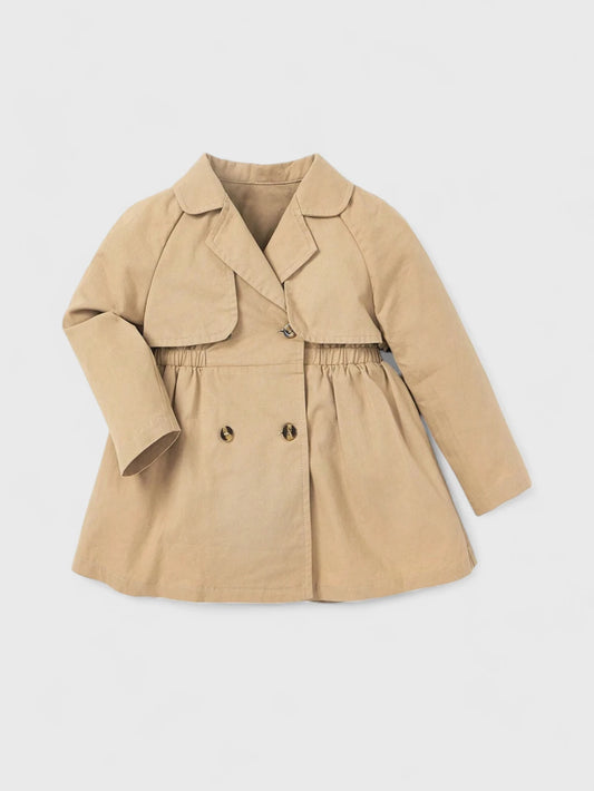 Baby Girl Cinch Waist Trench Coat