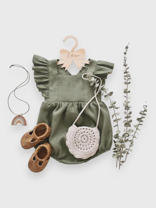 Baby Girl Cotton Ruffle Bodysuit