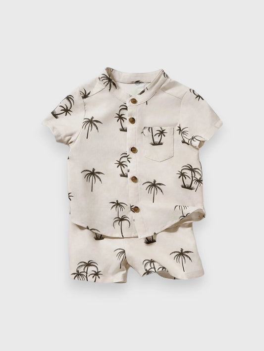 Baby Boy Coconut Shirt Short Set
