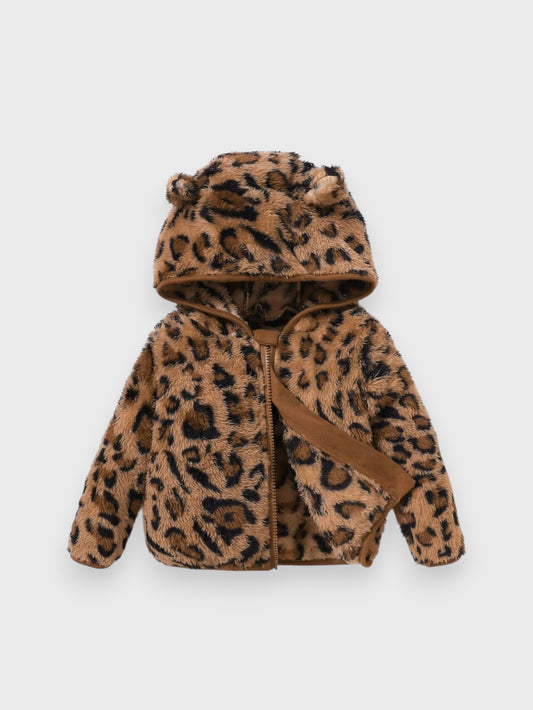 Baby Girl Cheetah Fleece Jacket