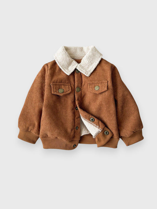 Baby Boy Corduroy Shearling Jacket