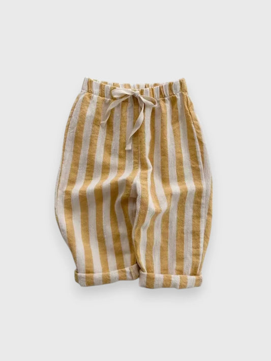 Boy Vintage Stripe Linen Casual Pants