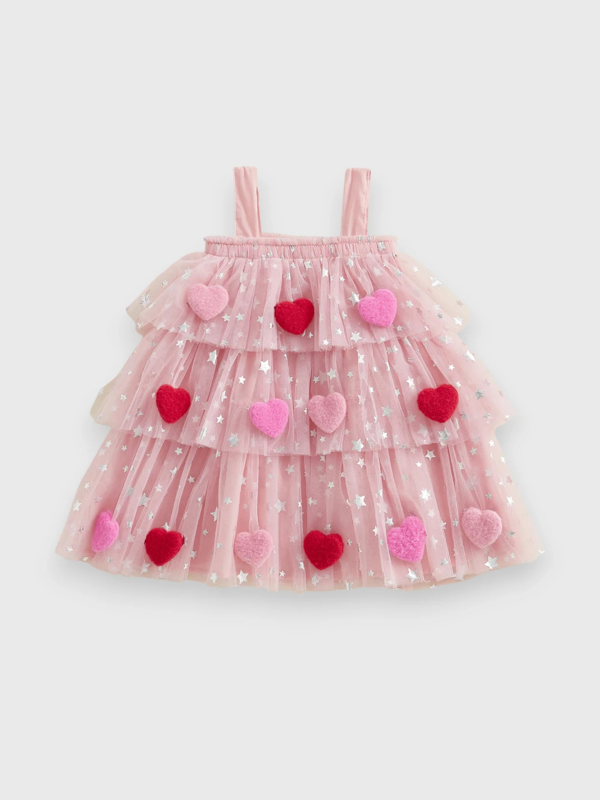Girl Valentine Tulle 3D Heart Dress – Little Good Humans