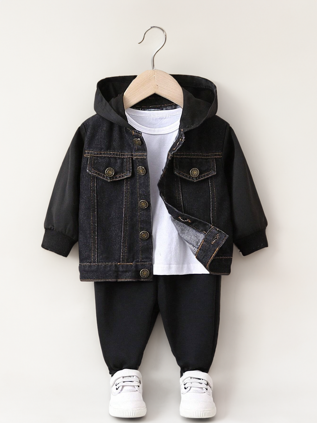 Black denim shop jacket baby boy