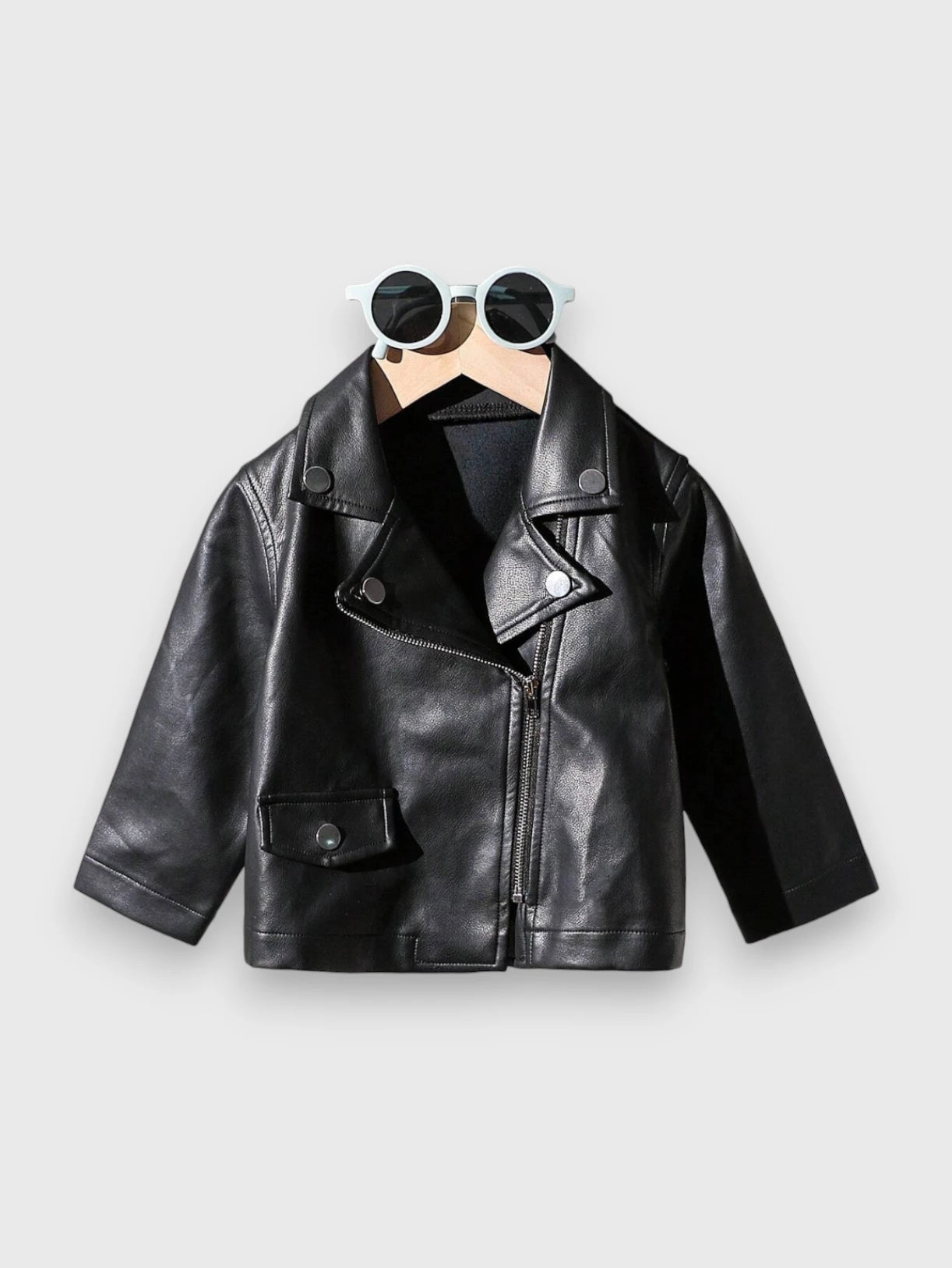 Baby Boy Faux Leather Motorcycle Jacket – Little Good Humans