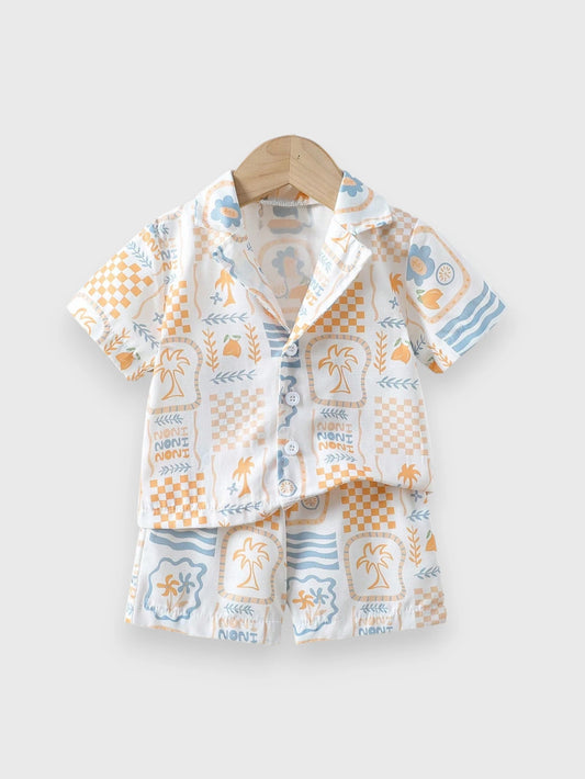 Baby Boy Summer Noni Collar Set