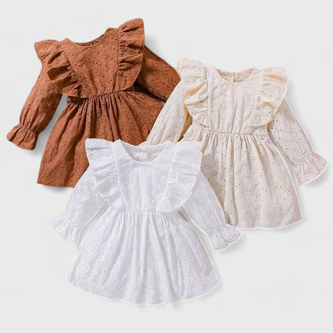 Baby Girl Eyelet Ruffle Dress