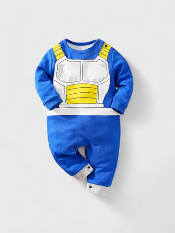 Baby Boy Blue Anime Romper