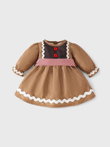 Baby Girl Gingerbread Dress