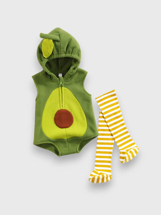 Infant Baby Cotton Hooded Avocado Costume