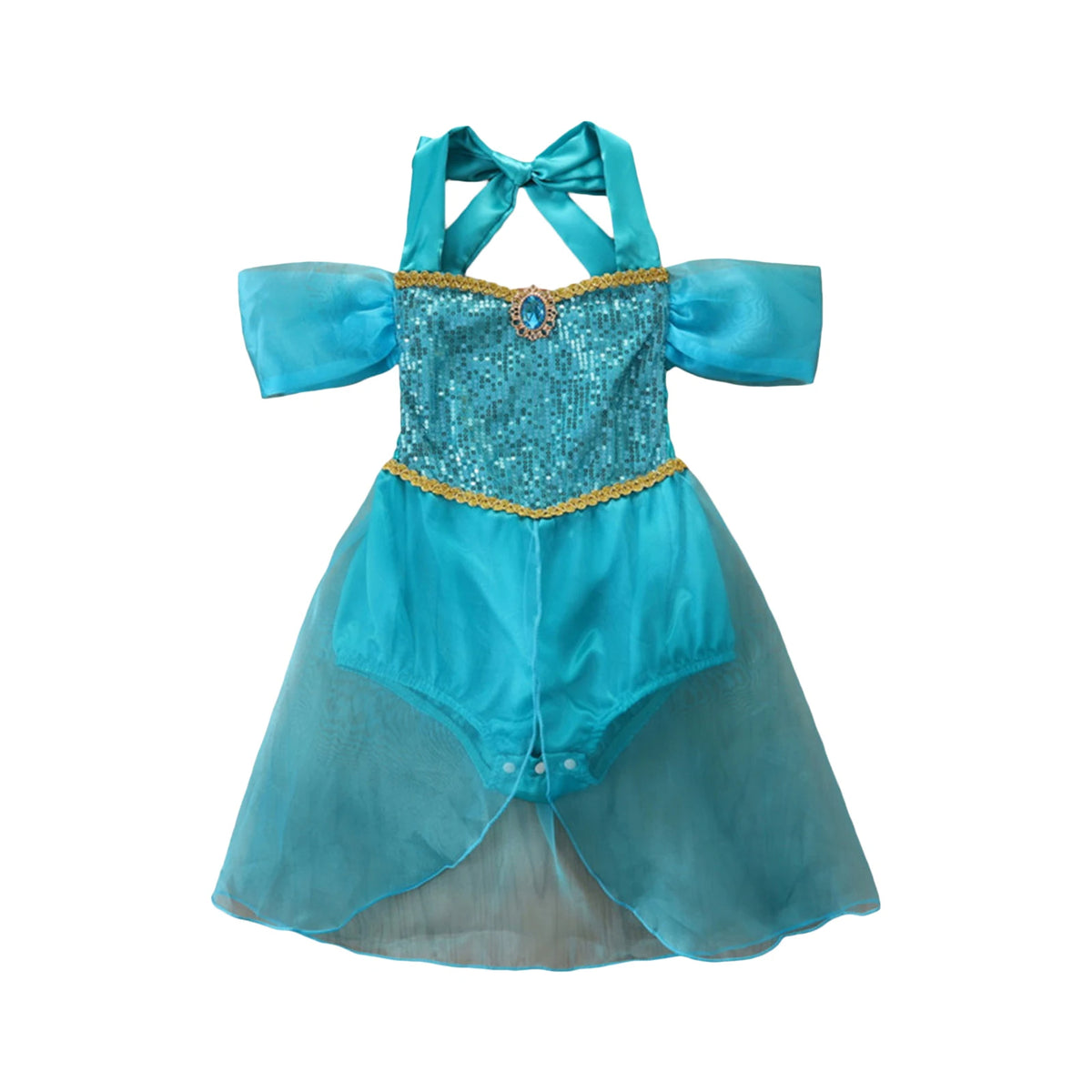 Baby Girl Sparkle Jasmine Inspired bodysuit Costume