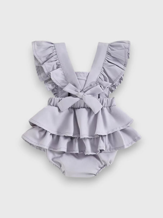 Baby Girl Clown Ruffle Bodysuit