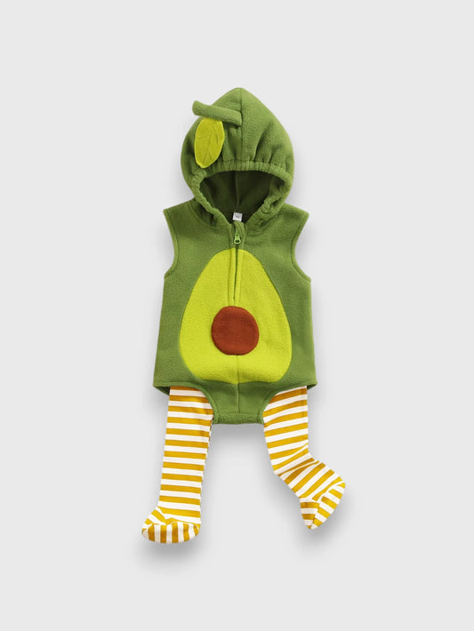 Infant Baby Cotton Hooded Avocado Costume