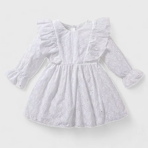 Baby Girl Eyelet Ruffle Dress