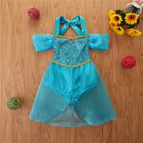 Baby Girl Sparkle Jasmine Inspired bodysuit Costume