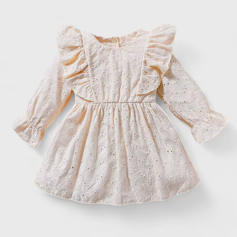 Baby Girl Eyelet Ruffle Dress