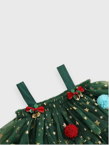 Toddler Christmas Tree Tutu Dress