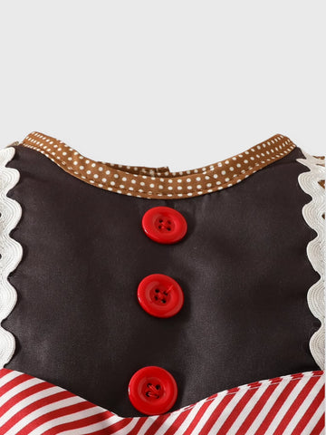 Baby Girl Gingerbread Dress