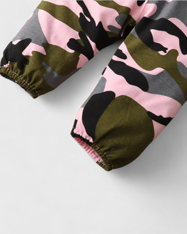 3 Pc Baby Girl Camo Print Pants Set