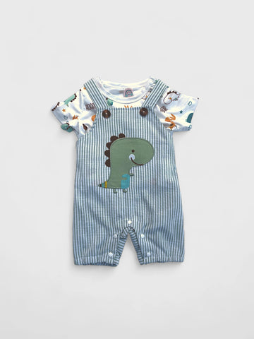 2 Pcs Infant Baby Animal Overalls Set