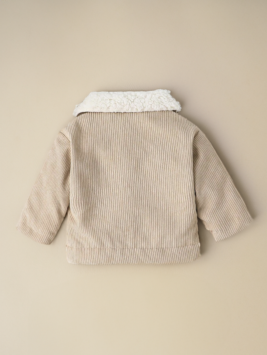 CL-Baby Boy Girl Corduroy Fleece Thermal Lined Jacket