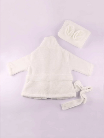 Newborn Photography Baby Bathrobe Towel Set