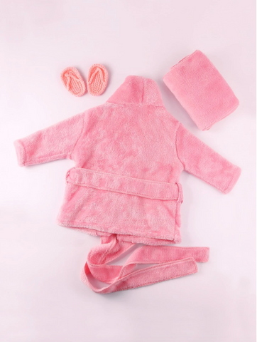 Newborn Photography Baby Bathrobe Towel Set