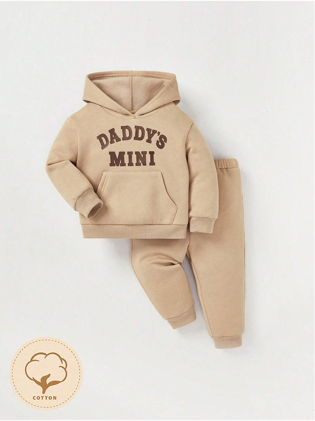 2 Piece Baby "Daddy's Mini" Hoody Sweat shirt and Pant Set