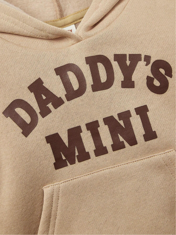 2 Piece Baby "Daddy's Mini" Hoody Sweat shirt and Pant Set