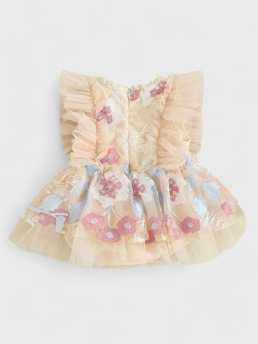 Baby Girl Embroidery Flower Party Dress